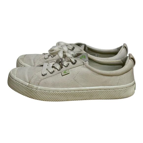 Cariuma OCA Low Off White Canvas Sneakers Women's 8.5 Sustainable - Picture 4 of 10
